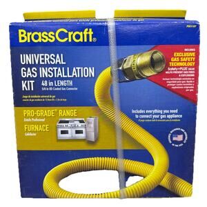 Brass Craft PSC1107 Universal Gas Installation Kit 48" Prograde Range {F6}